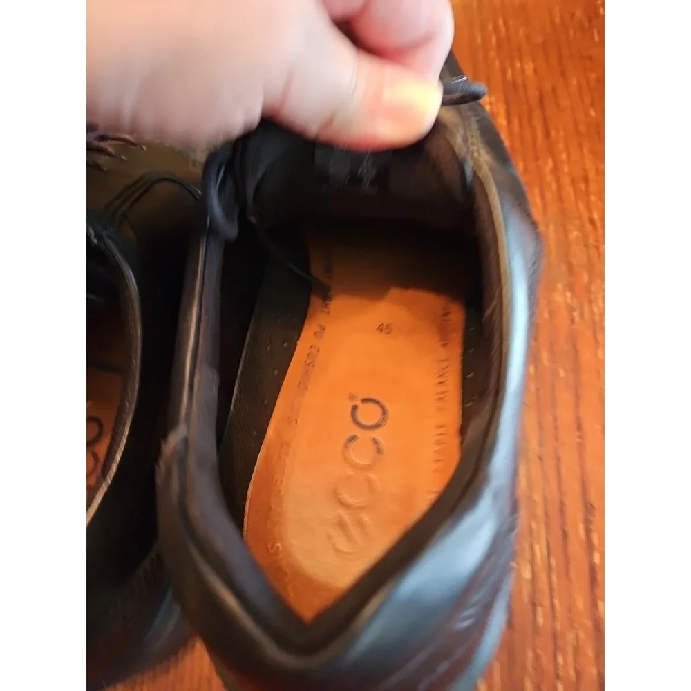 Ecco Seattle Bicycle Toe Tie Oxford Dress Shoes‎ Mens 12 Black(S67